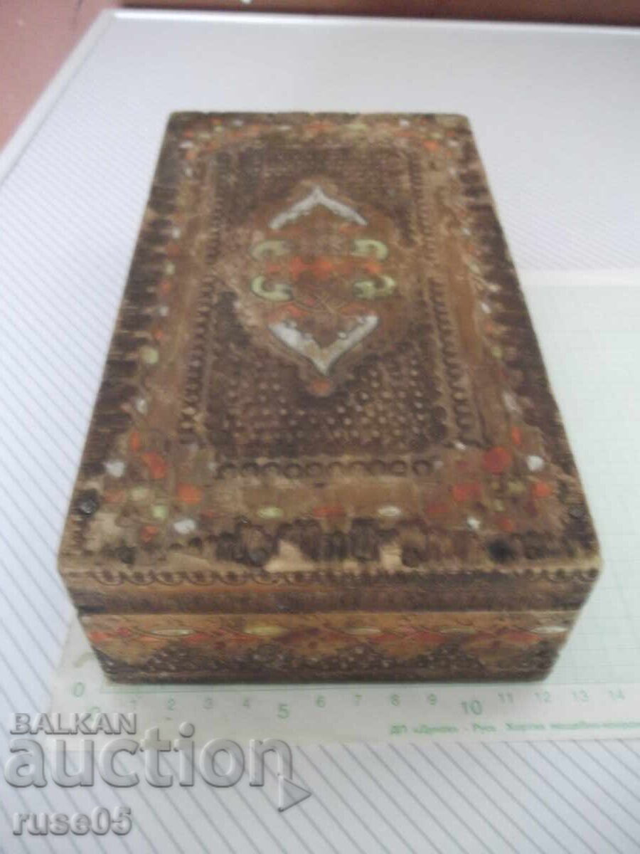Auction Wooden box pyrographied from the socialist era - 4 Auction Wooden box pyrographied from the socialist era - 4
