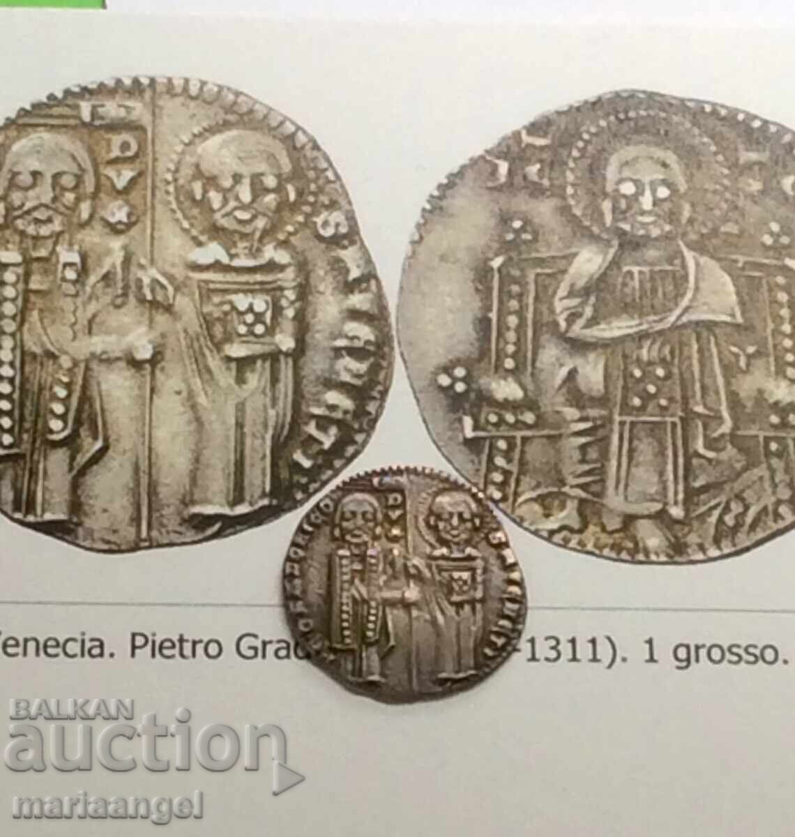 Venice Grosso Italy Doge Pietro Gradenigo 2.18g Silver with price 184.00 BGN | € 94.08 Venice Grosso Italy Doge Pietro Gradenigo 2.18g Silver with price 184.00 BGN | € 94.08