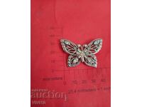 Старинна брошка, пеперуда