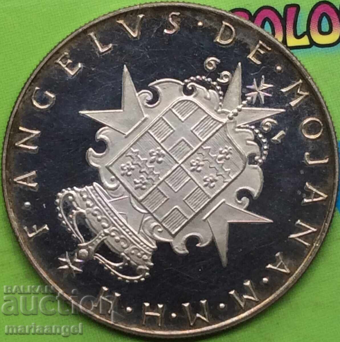 Livrarea Malta 9 Tari 1969 Agnes Dei unc proof argint