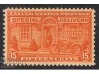 1925. SUA. Livrări speciale - motocicletă poștală