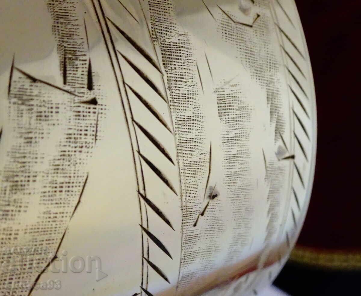 Αρχαία μπρούτζινη κούπα για βουτυρόγαλα, κούπα 700 ml - 5