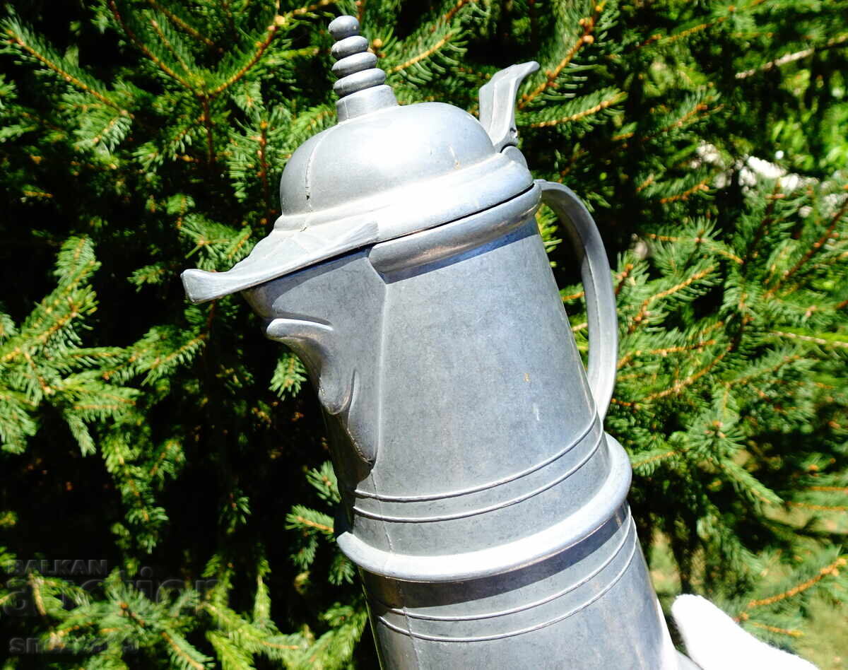 Калаена кана с капак 600 мл.,средновековен дизайн. - 5 Калаена кана с капак 600 мл.,средновековен дизайн. - 5