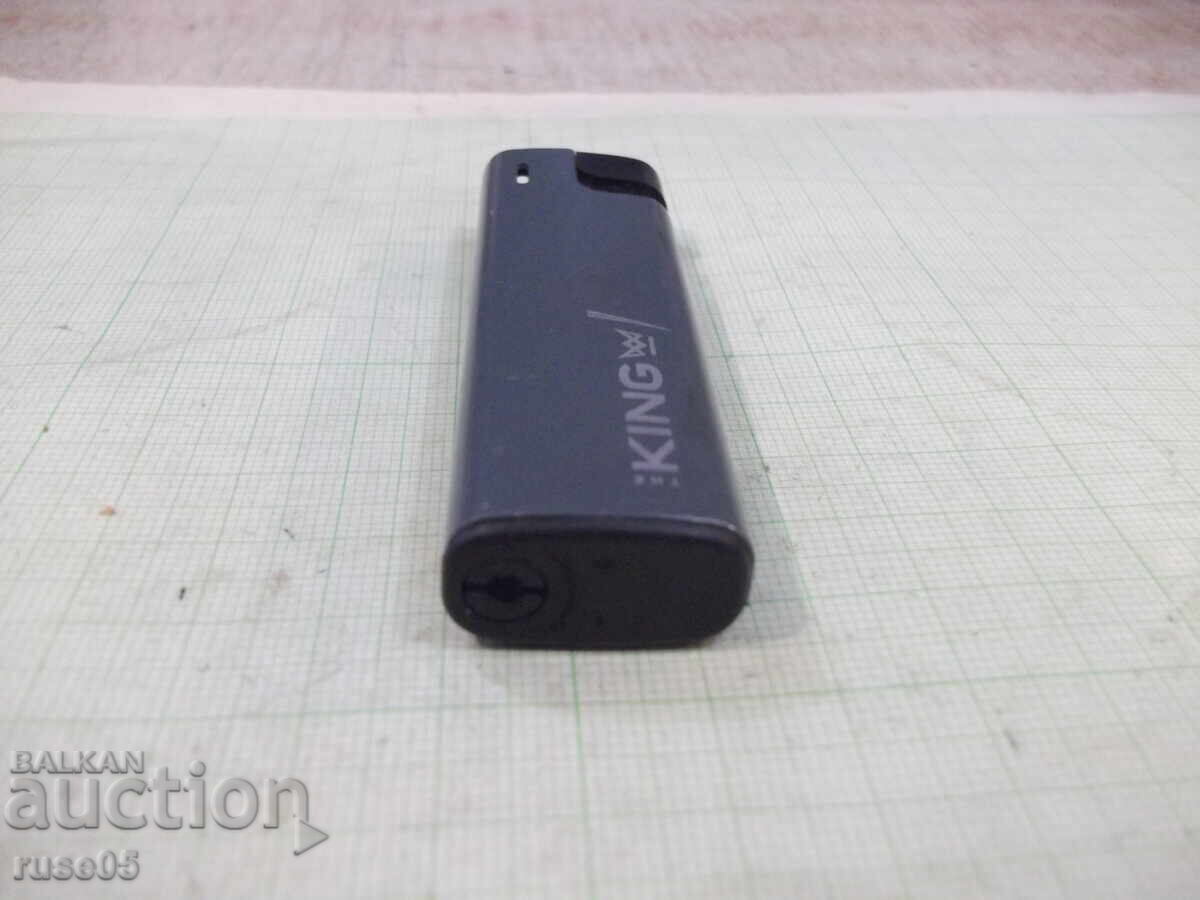 "KING" Metal Gas Piezoelectric Lighter with Soft Flame with price 10.00 BGN | € 5.11