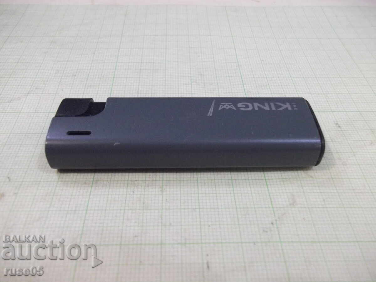 "KING" Metal Gas Piezoelectric Lighter with Soft Flame - 5