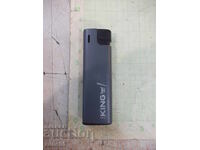 Brichetă "KING" metalică cu gaz piezo-cristalină cu flacără moale