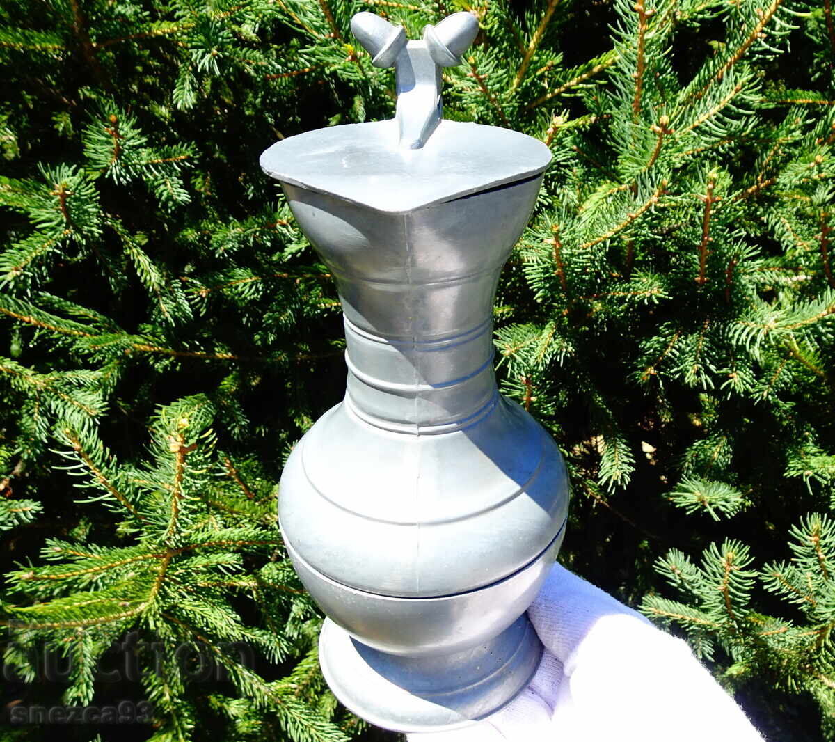 Pewter jug with lid, pewter mug 500 ml with price 36.00 BGN | € 18.41