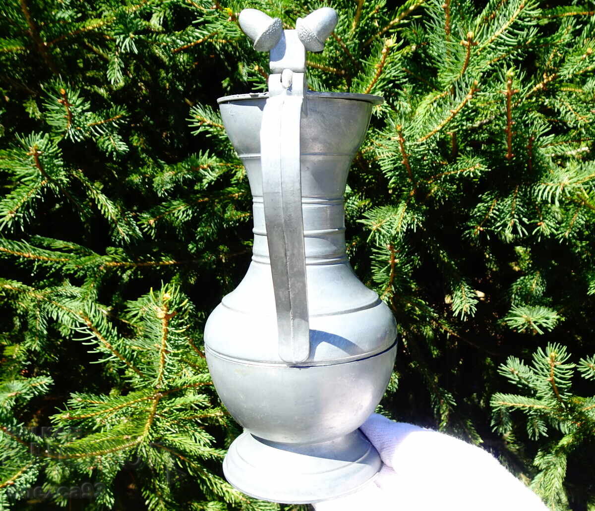 Pewter jug with lid, pewter mug 500 ml - 7