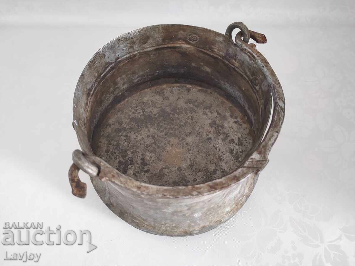 Παλιό πήλινο δοχείο μέλι (μεντσέ) - 5