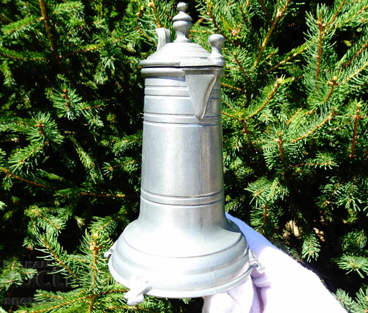 Калаена кана с капак 200 мл.,средновековен дизайн. с цена 29.00 лв. | € 14.83