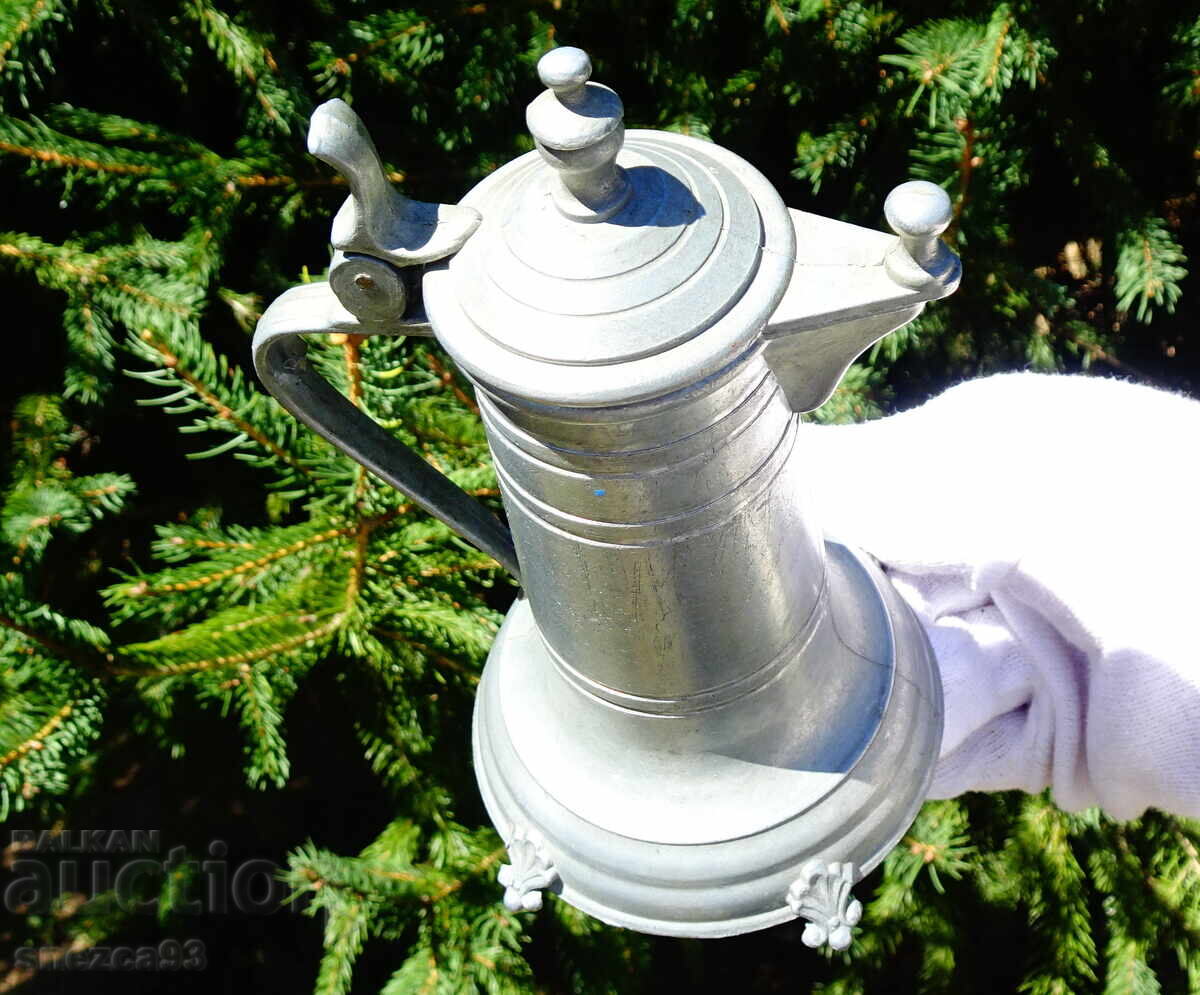 Калаена кана с капак 200 мл.,средновековен дизайн. - 5