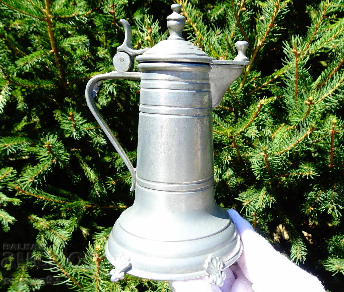 Калаена кана с капак 200 мл.,средновековен дизайн. - 7