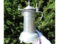 Cană de cositor cu capac 200 ml, design medieval