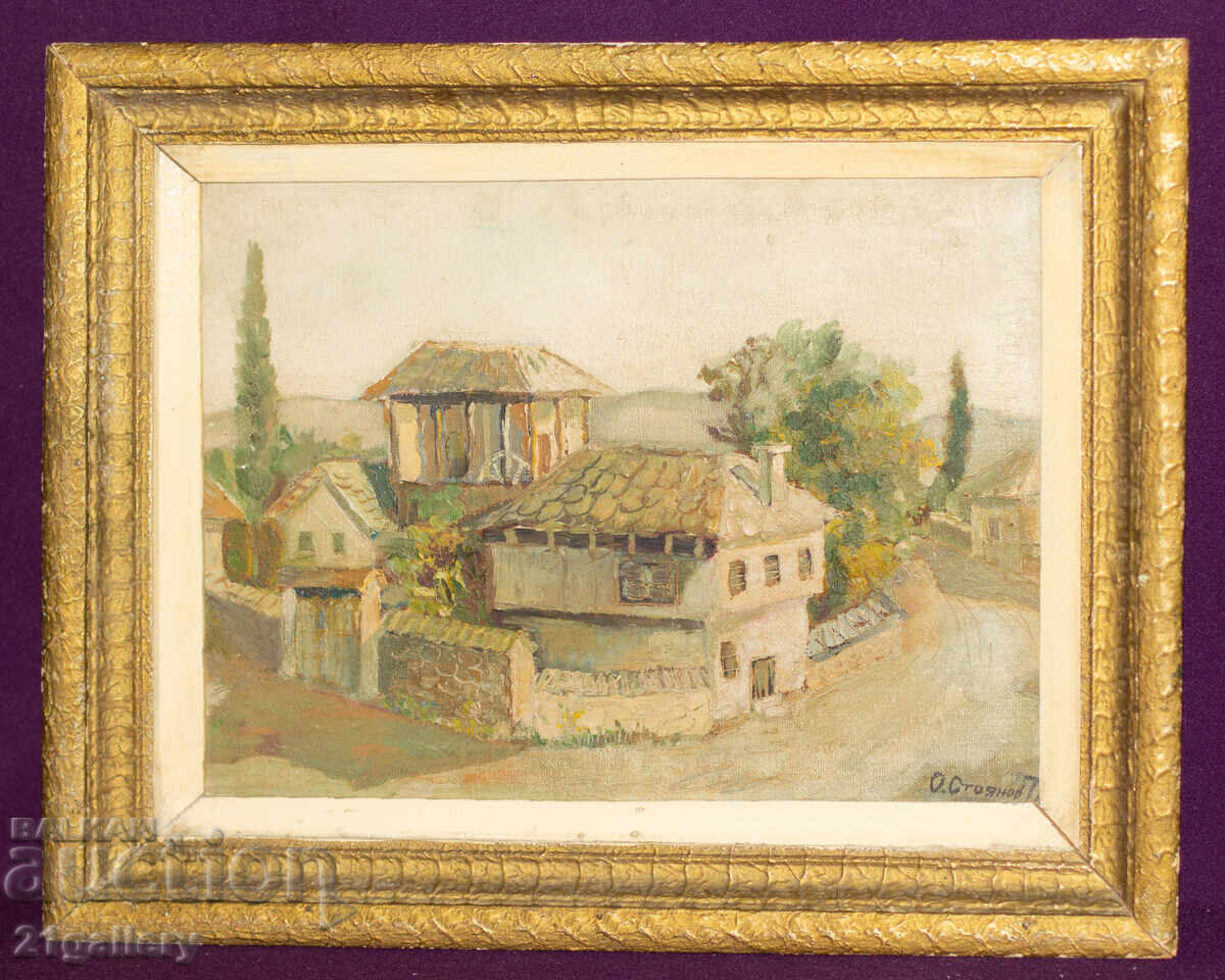 Oil painting, rural landscape 1979 - 7