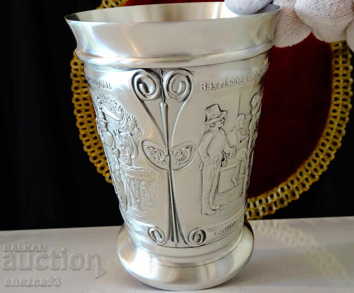 Livrarea Cană de cositor, halbă 300 ml., Poșta Bavareză