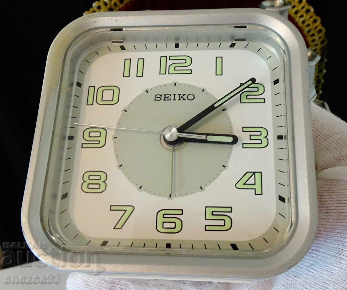 Настолен часовник,будилник Seiko. - 6