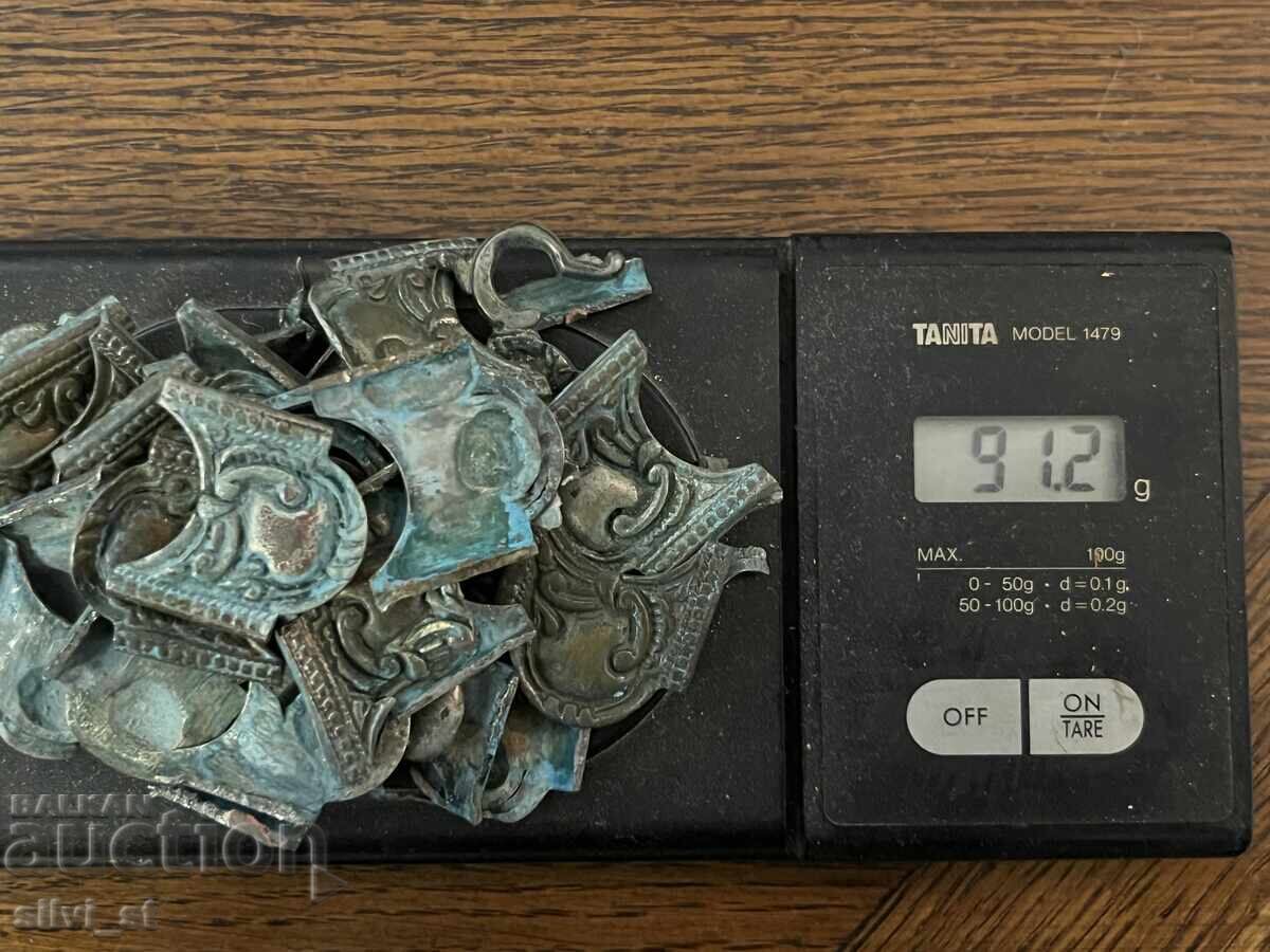 Auction  Silver parts of Revival belt