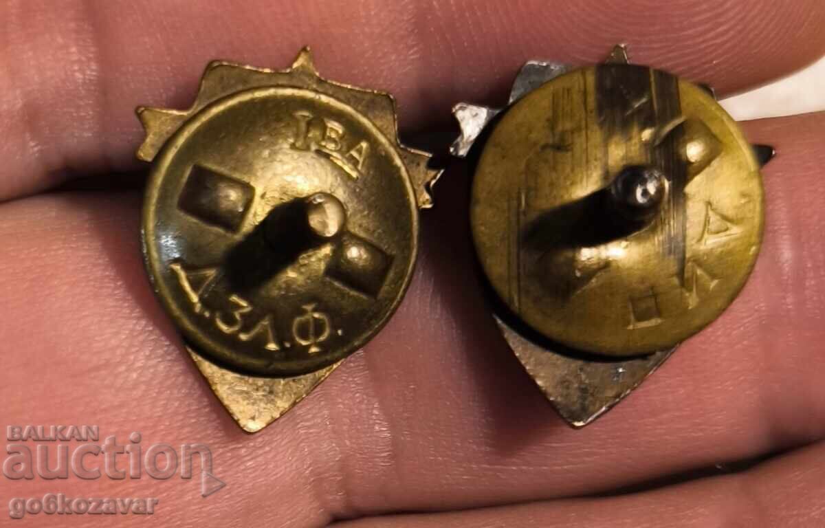 Auction Lot of Bronze Badges/Pins on Screw, GSO Bronze Enamel Auction Lot of Bronze Badges/Pins on Screw, GSO Bronze Enamel