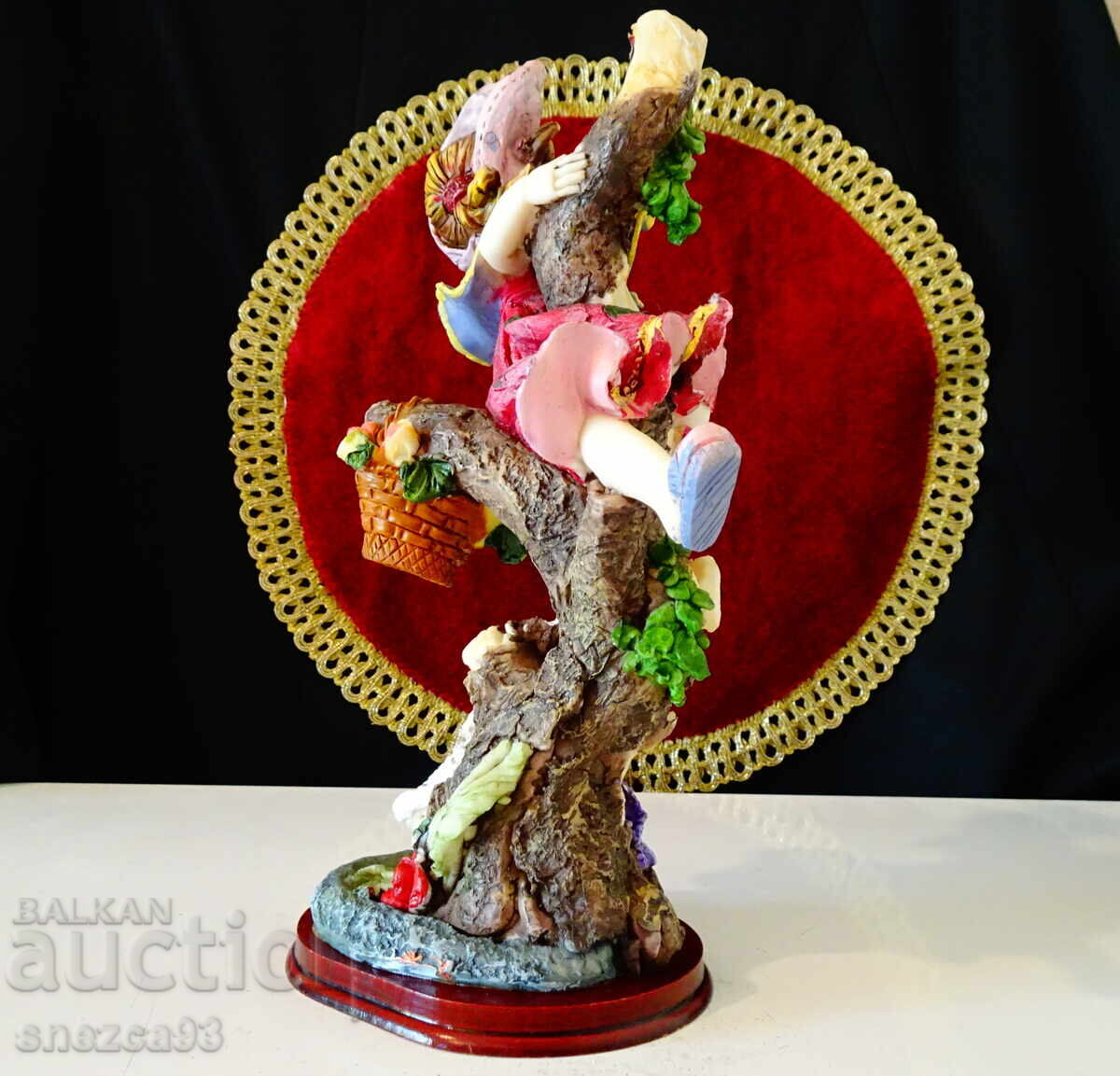 Auction  Porcelain figurine girl, dog, VH Collection