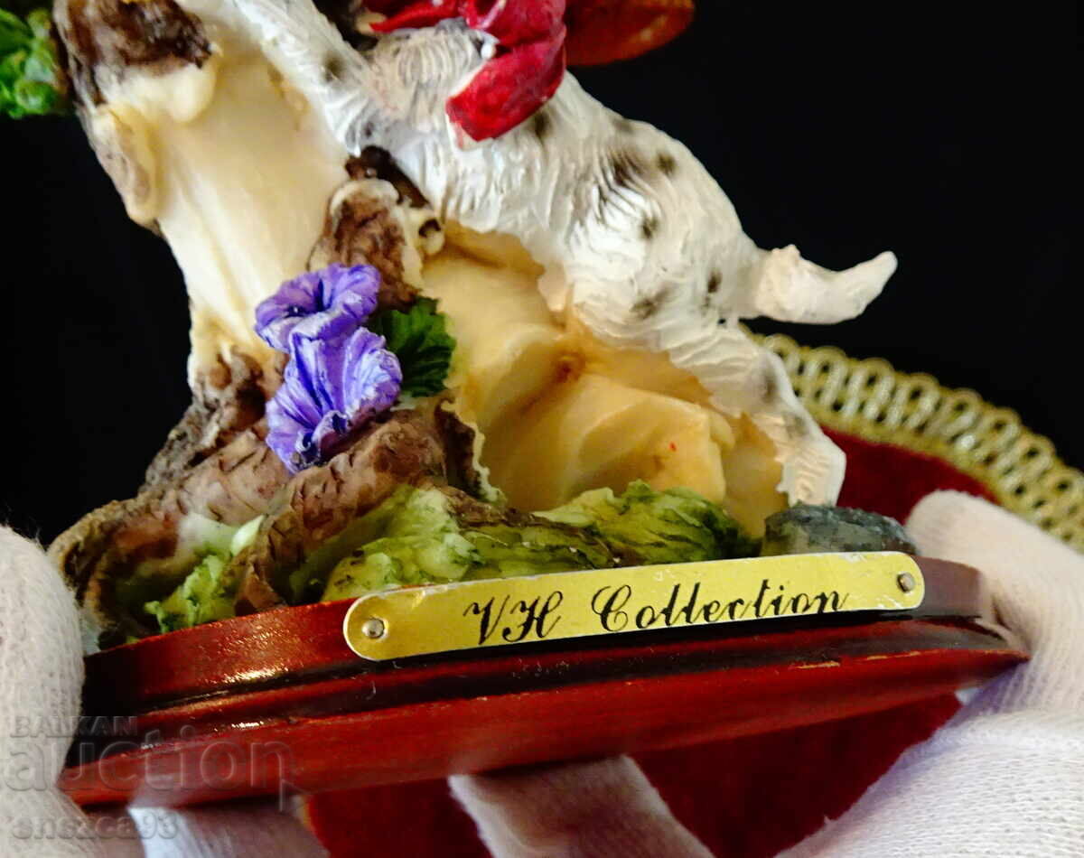 Porcelain figurine girl, dog, VH Collection - 6