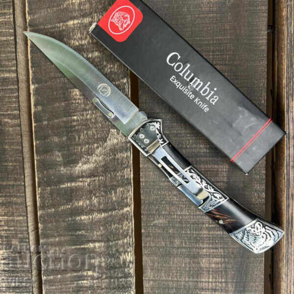 Briceag de vânătoare pliabil COLUMBIA A3159 BLACK -105kh237 cu preț 24.50 BGN | € 12.53