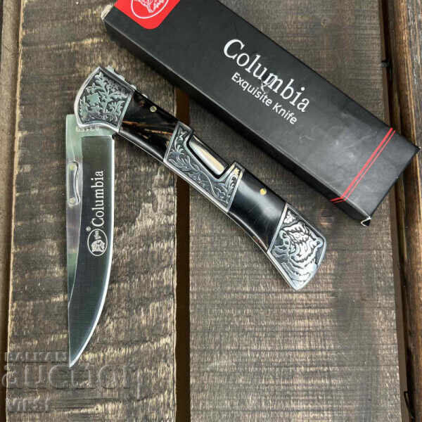 Livrarea Briceag de vânătoare pliabil COLUMBIA A3159 BLACK -105kh237