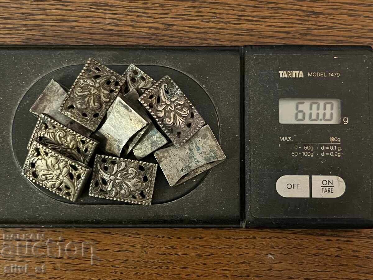 Auction  Silver parts of Revival belt