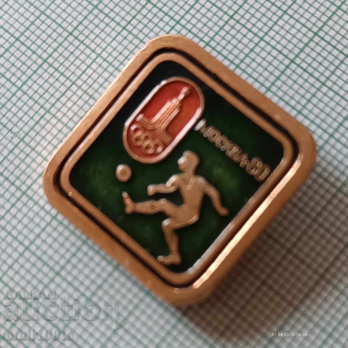 Auction  Badge - Olympics Moscow 1980 Football