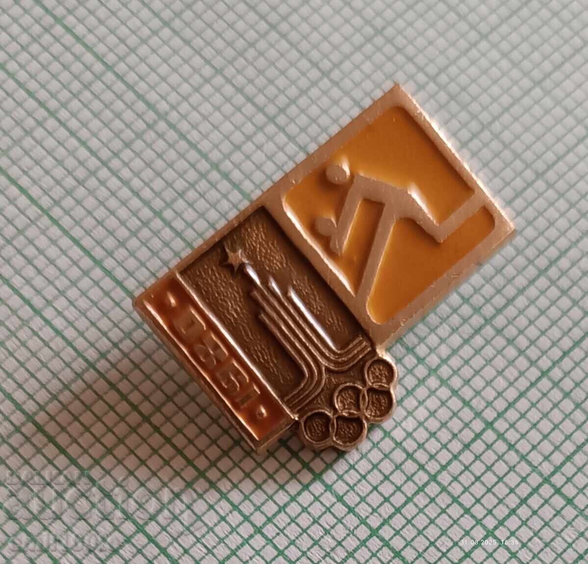 Значка- Олимпиадата Москва 1980 Волейбол бол с цена 2.00 лв. | € 1.02