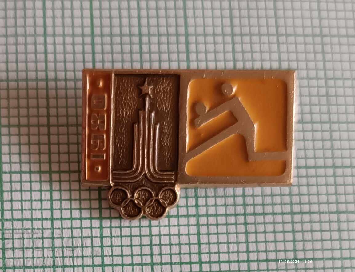 Значка- Олимпиадата Москва 1980 Волейбол бол