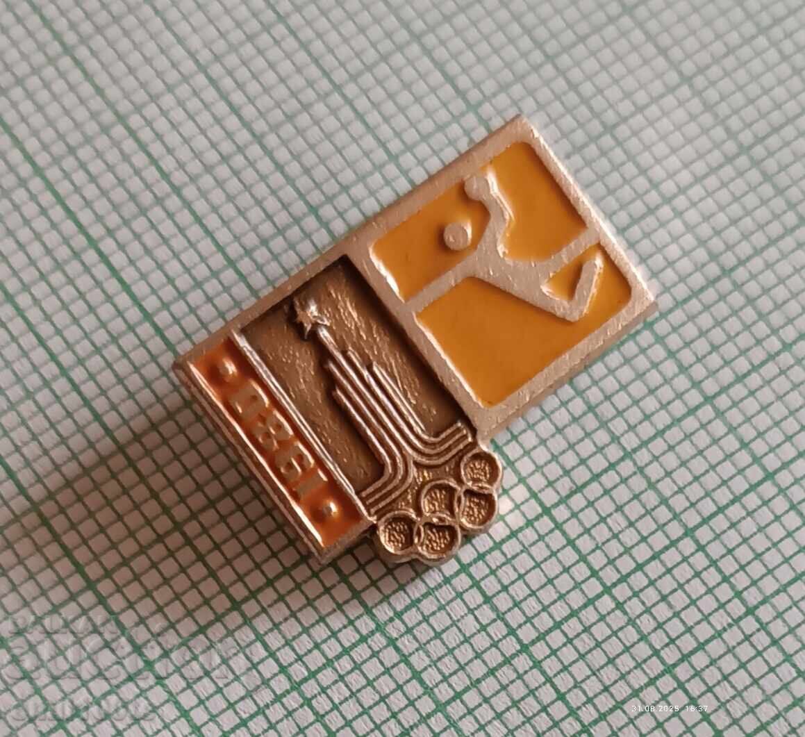 Badge - Olympics Moscow 1980 Handball with price 2.00 BGN | € 1.02 Badge - Olympics Moscow 1980 Handball with price 2.00 BGN | € 1.02
