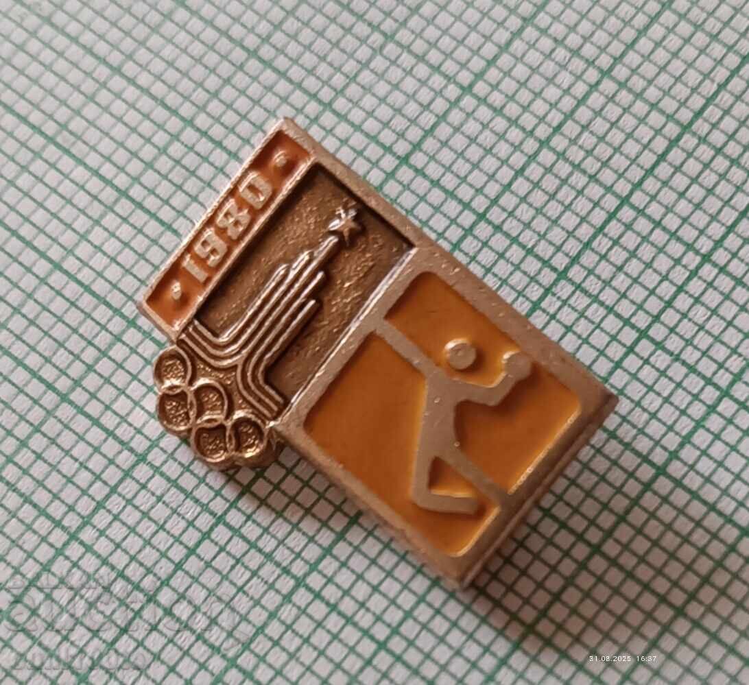 Auction Badge - Olympics Moscow 1980 Handball Auction Badge - Olympics Moscow 1980 Handball