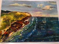 Mare - peisaj, m.b.v/u carton - 34/48 cm