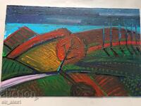 Peisaj, m.b.v/u fâșer - 29/45 cm