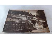 Carte poștală Varna Scările de la Băile Maritime Noi 1935