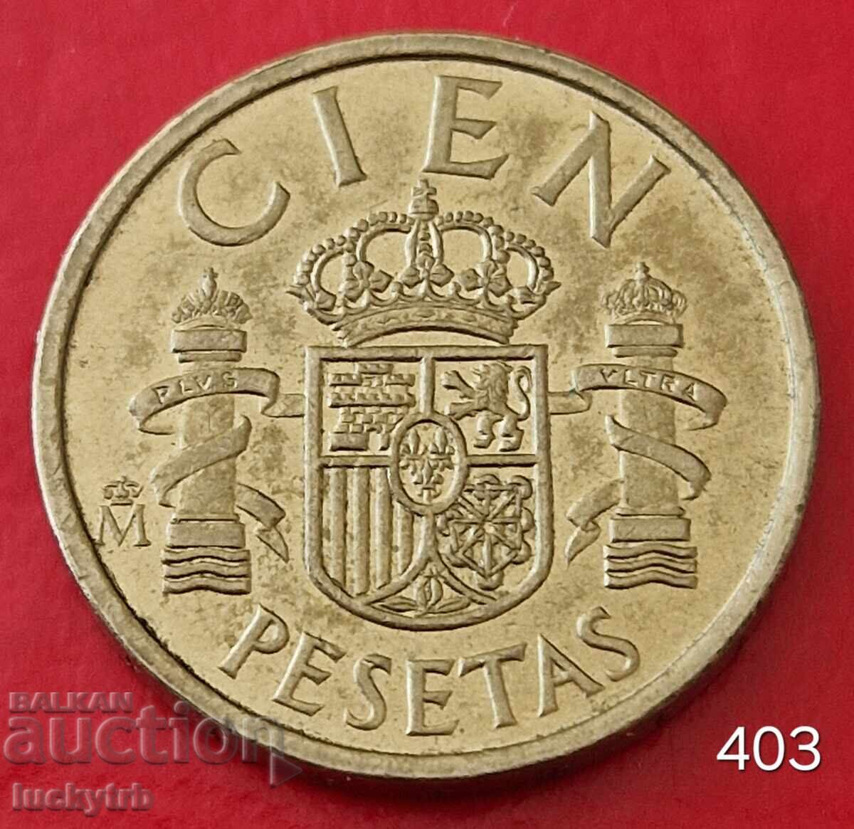 100 pesetas 1986 - Spania 100 pesetas 1986 - Spania