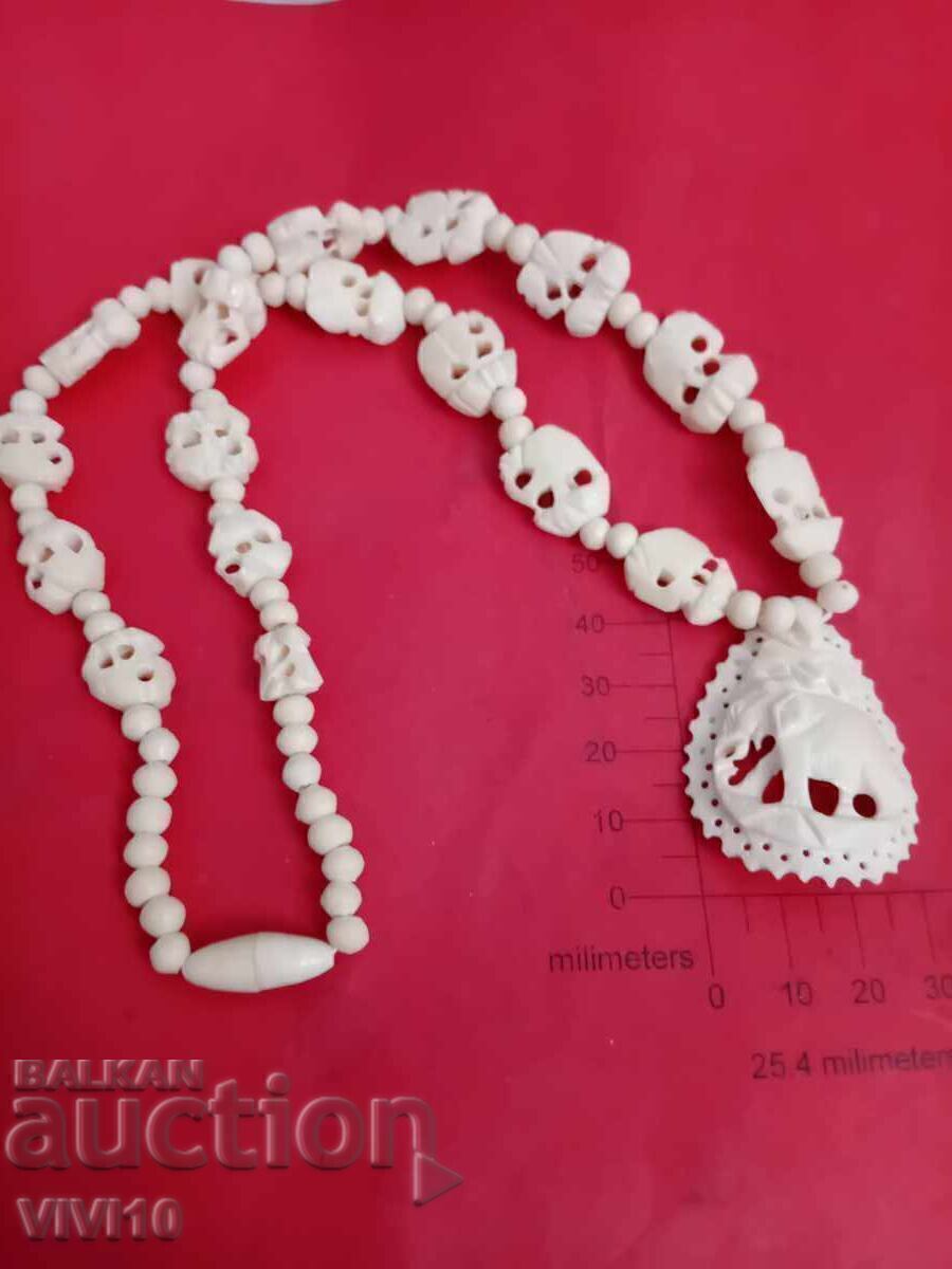 Antique bone necklace