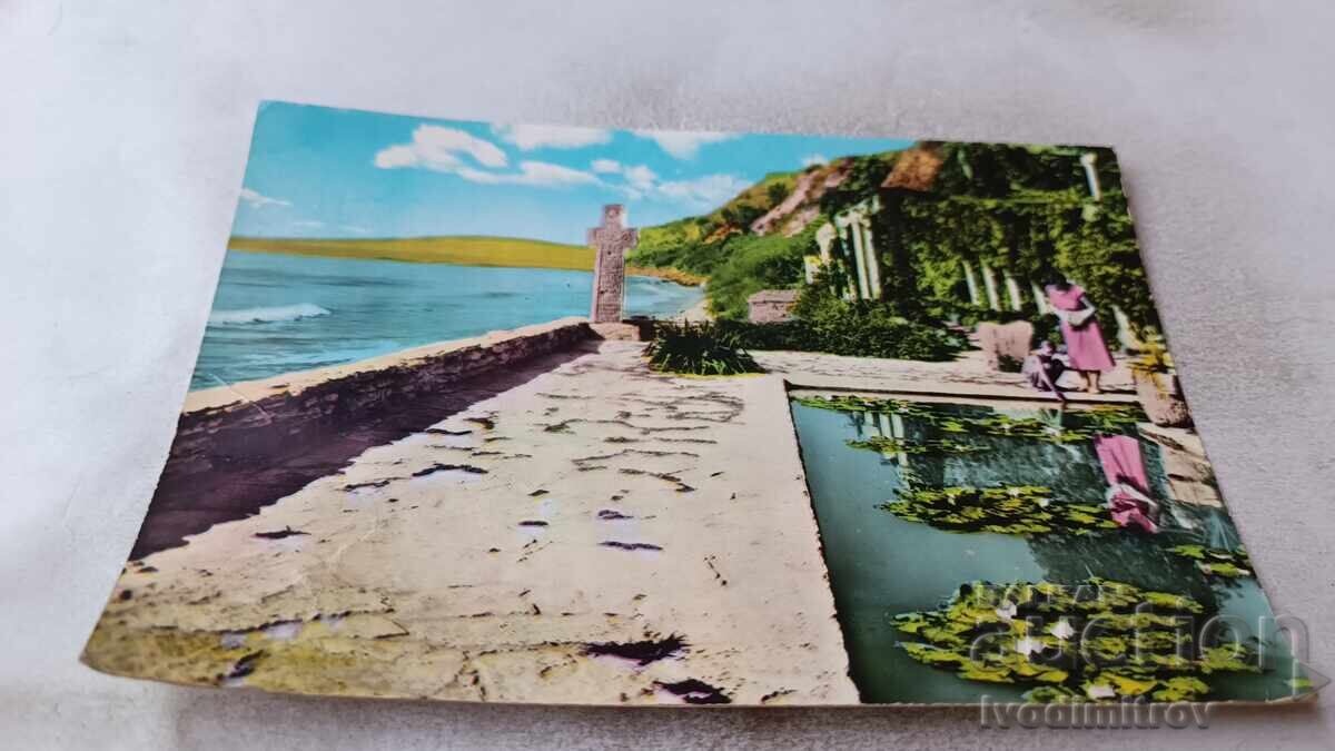 Пощенска картичка Балчик Кът от Двореца 1960 Пощенска картичка Балчик Кът от Двореца 1960