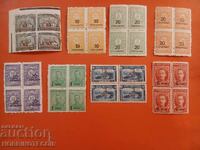 BULGARIA TIMBRE BK 186 193 PĂTRAT 1924 MNH