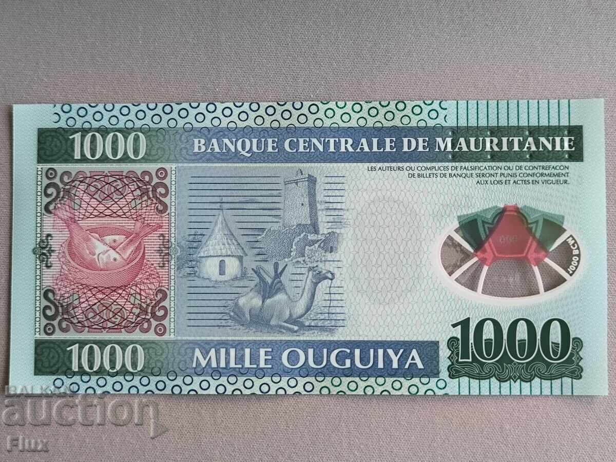 Τραπεζογραμμάτιο - Μαυριτανία - 1000 ουγκίγια UNC | 2014 με τιμή 3.00 BGN | € 1.53