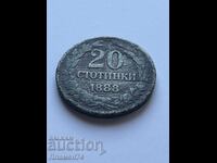 20 de cenți 1888 Bulgaria