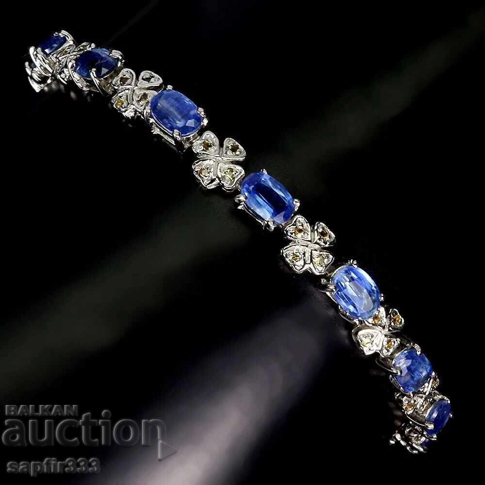 Designer Bracelet with Natural Kyanite and Sapphires with price 565.00 BGN | € 288.88