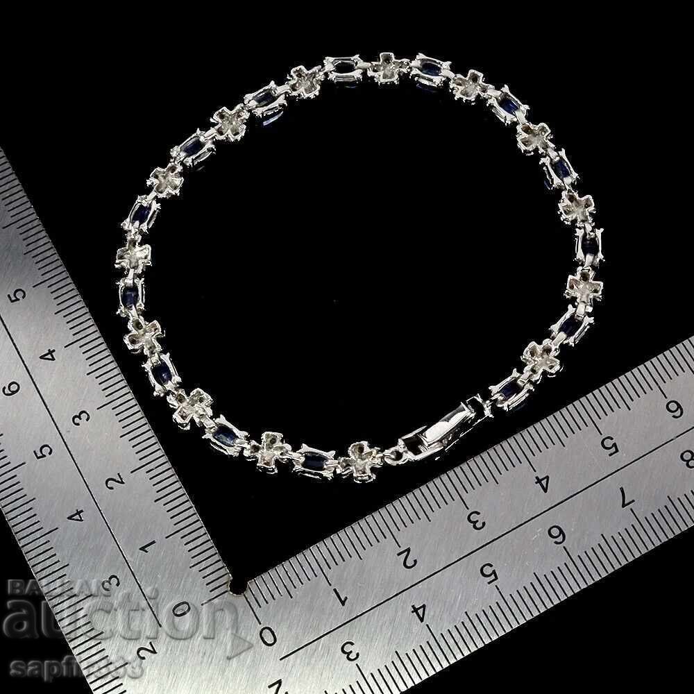 Auction  Designer Bracelet with Natural Kyanite and Sapphires