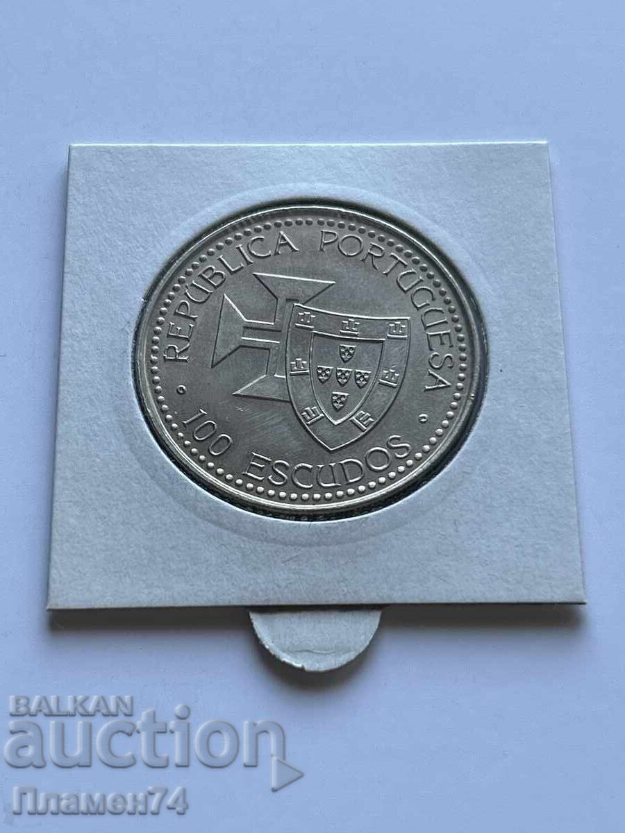 100 Escudos 1989 Portugal Madeira and Porto Santo