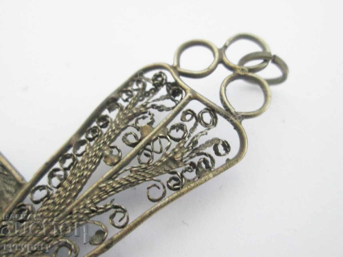 Μεγάλος, παλαιός, θρησκευτικός σταυρός φιλιγκράν - 5