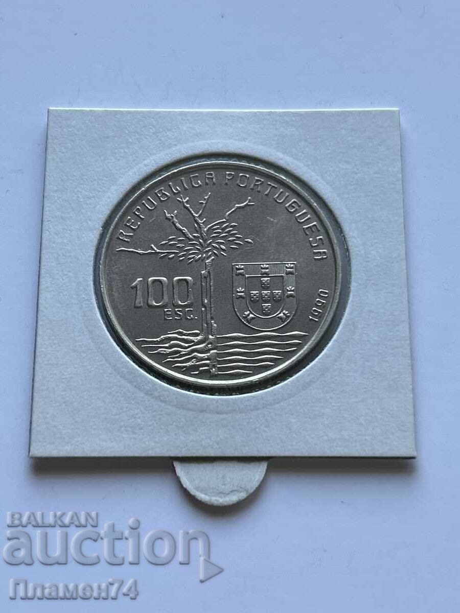 100 ескудо 1990 Португалия Камило Кастелу Бранку