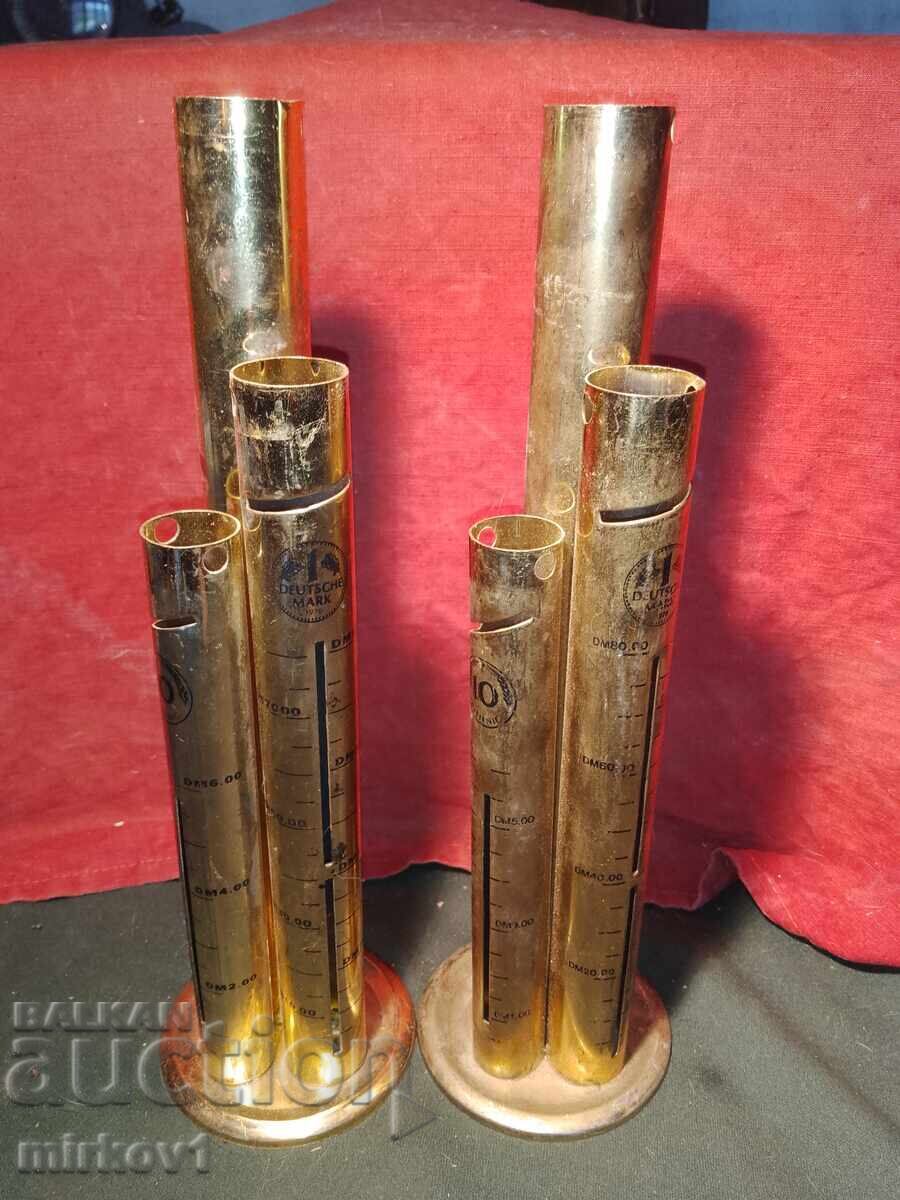 Δημοπρασία 2 Γερμανικά χάλκινα κουμπαράκια για νομίσματα