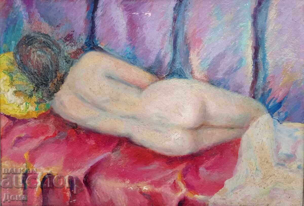 A. Raeva painting 1973 with price 220.00 BGN | € 112.48