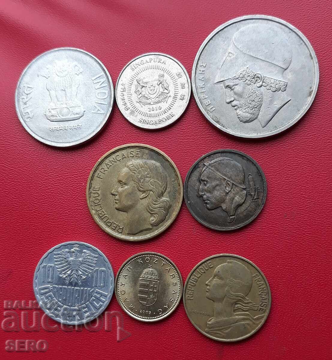 Mixed lot of 8 coins with price 1.00 BGN | € 0.51