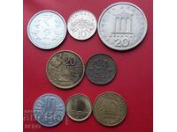 Mixed lot of 8 coins